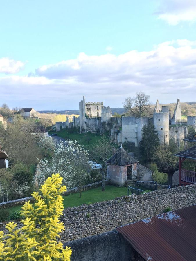 Angles-sur-lʼAnglin Chez Fred Avec Vue Sur Le Chateau מראה חיצוני תמונה